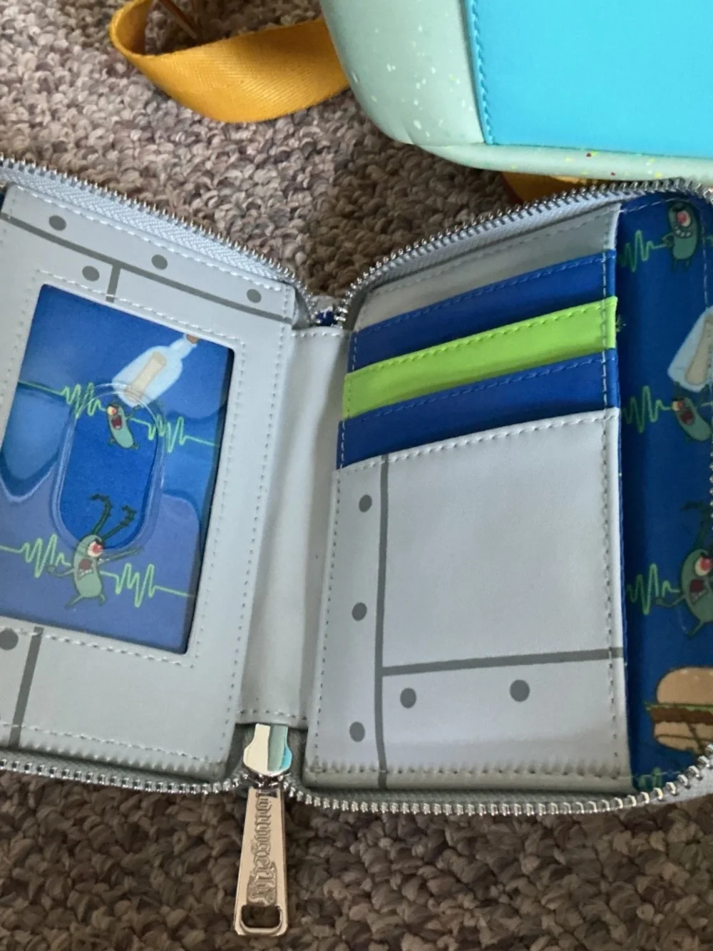 Nickelodeon Sponge Bob Loungefly backpack and wallet set